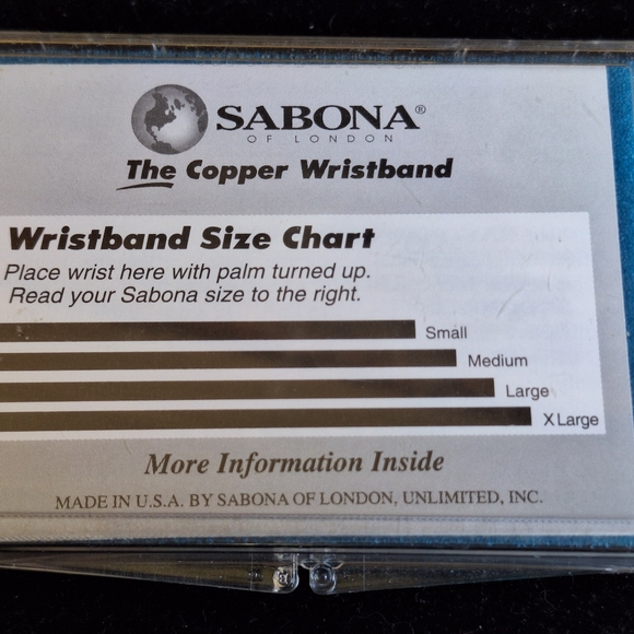 Sabona of London copper wristband - Picture 7 of 7
